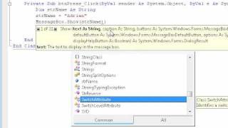 Learning VB.NET (Visual Basics) tutorial 20 - String class