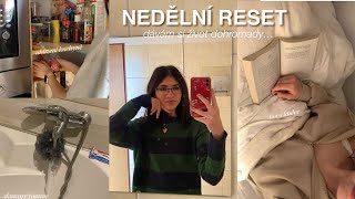 NEDĚLNÍ RESET | uklízení, skincare a večerní rutina, učení,…