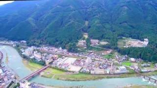 空散歩【ドローン MCO 空撮】　日本三大温泉　下呂市街　そこにある感動をありのまま