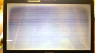 Toshiba screen turning white