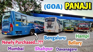 ಗೋವಾ PANAJI (Goa) KTC Bus stand | Mumbai, Bengaluru, Hampi #bus #ksrtc #volvo #busstand #scania #goa