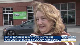 Local shoppers react to Trump tariffs and counter tariffs by Canada and Mexico