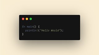 Rust HELLO WORLD EXAMPLE 👨‍💻 #shorts