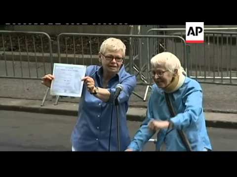 First same-sex marriage ceremonies in New York First same-sex marriage ceremonies in New York