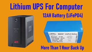 Lithium UPS for Computer | Long Backup | LiFePo4 Battery