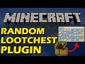 Custom crates in Minecraft with Random Loot Chest Plugin