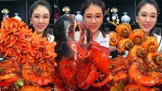 สดกว่านี้ไม่มีอีกแล้ว!! หอยเชลล์ กุ้ง กั้ง ปู ปลา ต้มซีอิ๊ว สดๆจากทะเล | seafood | Chinese food 011