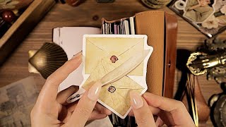 ASMR Vintage Theme Journaling 🍀 테마 다꾸 Scrapbooking 1h | Junk Journal Ideas| hwaufranc