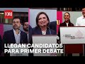 Candidatos a la presidencia de México llegan al INE para el primer debate - Las Noticias