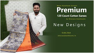 Premium 120 count Cotton Sarees | Latest Collections | Mana Handloom Sarees