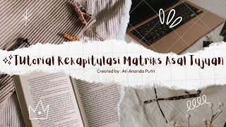 Rekapitulasi Survey Asal Tujuan JADI MUDAH pake PIVOT TABLE !!