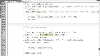 Java GradeBook App 07