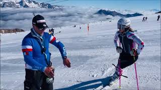 Equipe de France de Ski Alpin: The descenders put on Slalom skis to work on the downforce