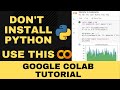 Google Colab an online Python notebook | No installation tutorial