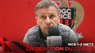 La réaction du coach après Nice-Metz (1-2)
