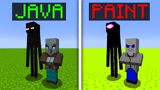 Minecraft java vs paint (2). #minecraft #meme #mods