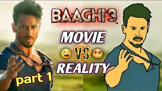 BAAGHI 3 || MOVIE vs REALITY || TIGER SHROFF || animation || NikoLandNB