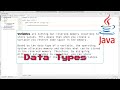 Java Tutorial 2 - Data Types Explained