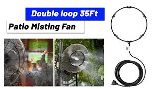 Double loop 35Ft Patio  misting Fan# pocketpanda#mistingfan