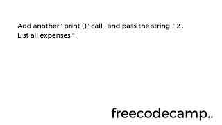 Learn Lambda Functions by Building an Expense Tracker | Python Beta Cert | Step 26