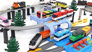 Titipo Vehicle base play set! Tayo, let's get along with all our train friends! | PinkyPopTOY