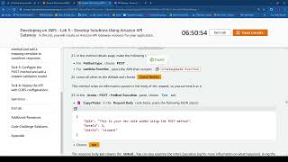 Developing on AWS:Lab 5 - Develop Solutions Using Amazon API Gateway