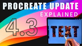 Procreate update text and Gif tutorial - 4.3 changes explained