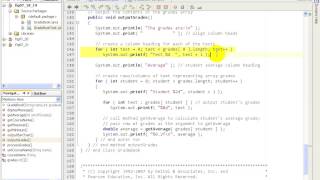 F1L6@10 GradeBook java using a two dimensional array to store grades