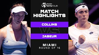Danielle Collins vs. Ons Jabeur | 2022 Miami Round of 16 | WTA Match Highlights