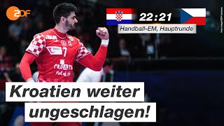 Kroatien - Tschechien 22:21 - Highlights | Handball-EM 2020 - ZDF