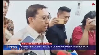 Fadli Zon Besuk Eggi Sudjana dan Lieus Sungkharisma di Rutan Polda Metro Jaya - iNews Sore 29/05