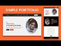Create Simple Personal Portfolio Website with HTML & CSS | Step by Step Tutorial