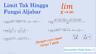 Limit Tak Hingga Fungsi Aljabar (part2)