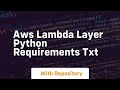 aws lambda layer python requirements txt