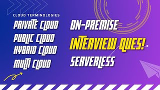 Important Cloud Terminologies | Cloud Interview Question