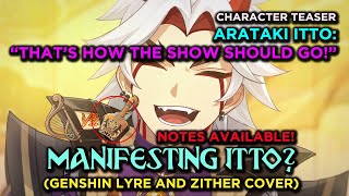 Itto Character Teaser Genshin Lyre and Zither Cover | "Arataki Itto: That's How the Show Should Go!"
