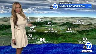 SoCal forecast: Expect mild temperatures, clear skies Monday