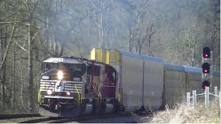 Norfolk Southern 298 EB w/ NS Triclops \u0026 CP SD60! Mableton,Ga 01-16-2016©