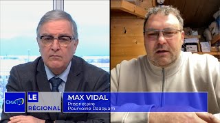 Entrevue - Max Vidal, propriétaire de la Pourvoirie Daaquam - 27 janvier 2025