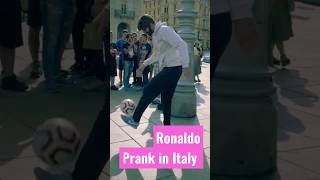 Ronaldo in Disguise| Ronaldo Prank in Italy #shorts #football #cr7