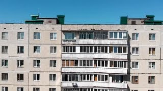 Aerial View of Khrushchyovka Soviet Union Building | Videohive Project Templates