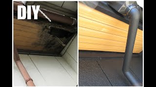 【DIY】＃４２穴の開いた軒天を修復しました！