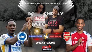 BRIGHTON VS ARSENAL  |  AWAY GAME | WATCH ALONG | JOIN ME #arsenal