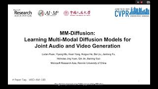 [CVPR2023] MM-Diffusion: Learning Multi-Modal Diffusion Models for Joint Audio and Video Generation