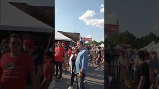 Anthony Rahayel,  Lebanese, food lover,  YouTuber  at  Lebanese festival in Ottawa