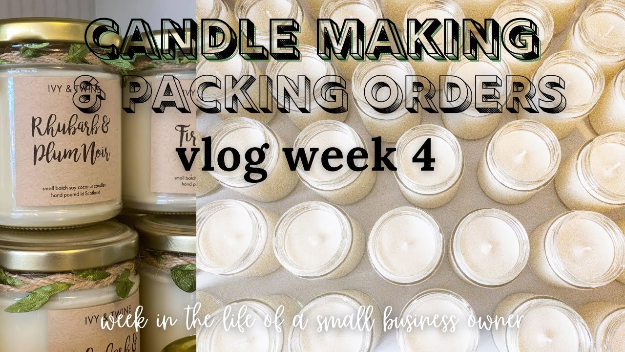 Candle Making Packing Local Wholesale Orders Candle Studio Vlog