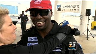 Pilot Barrington Irving Returns From \