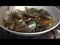 how to make spicy mussels tahong with korean chili paste gochujang marnie’s vlog