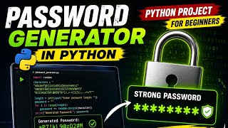 Build a Password Generator in Python 🔐 | Beginner Friendly Project