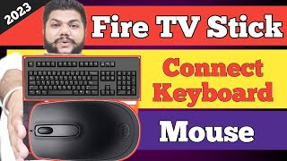 How To Connect Keyboard & Mouse In Fire TV Stick & Android tv | keyboard ko tv se connect kaise kare